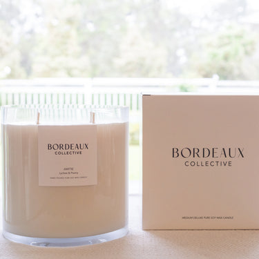 AMITIE - Lychee & Peony Medium Deluxe Candle